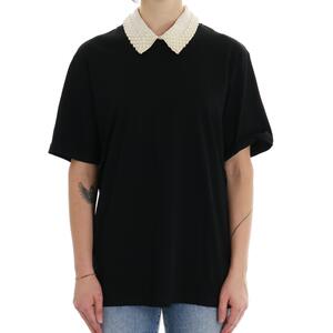 T-SHIRT COLLETTO NERO